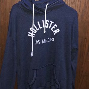 Navy blue Hollister sweatshirt.